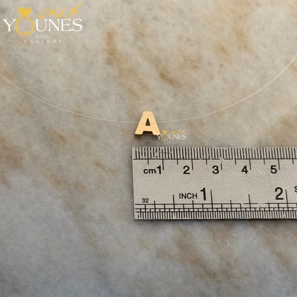 آویز حرف A طلا